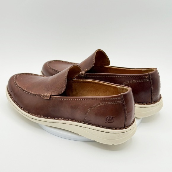 Born Thaton Slip On Loafer Size 8 Mens Brown Leather Business Casual New no box main image 4